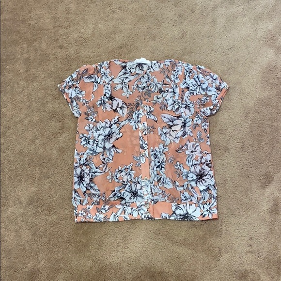 Forever 21 Floral Peach Blouse - Picture 5 of 10